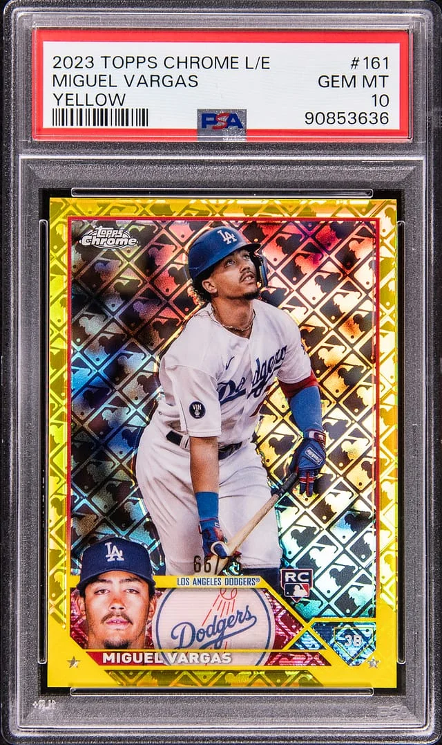 2023 Topps Chrome Miguel Vargas Refractor #161 card image