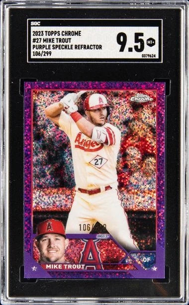 2023 Topps Chrome Mike Trout SP #27 card image