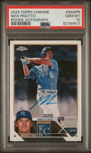 2023 Topps Chrome Nick Pratto Autograph #RANPR card image