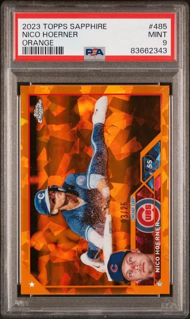 2023 Topps Chrome Nico Hoerner Orange #485 card image