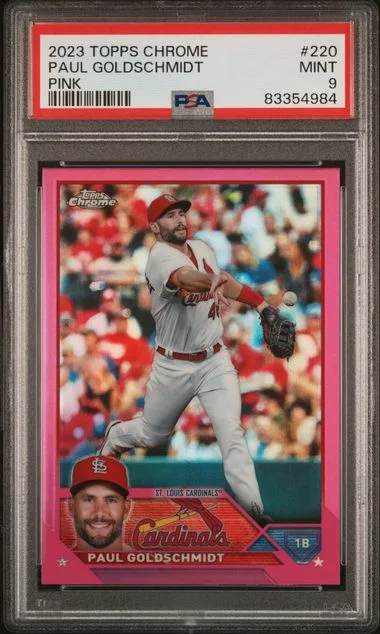 2023 Topps Chrome Paul Goldschmidt Pink #220 card image