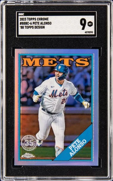 2023 Topps Chrome Pete Alonso 88 Topps Design #88Bc-6 card image