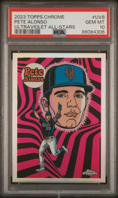 2023 Topps Chrome Pete Alonso Ultraviolet All-Stars #UV8 card image