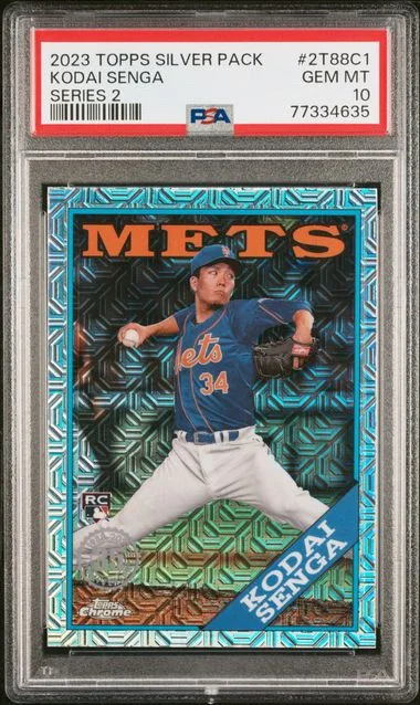 2023 Topps Chrome Promo Series 2 2T88C1 Kodai Senga Silver Pack #1988 card image