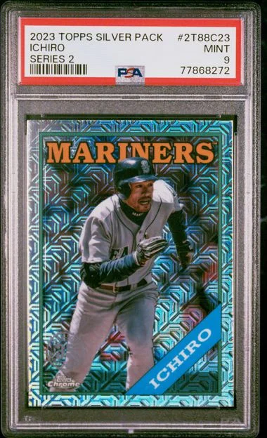2023 Topps Chrome Promo Series 2 2T88C23 Ichiro Silver Pack #1988 card image