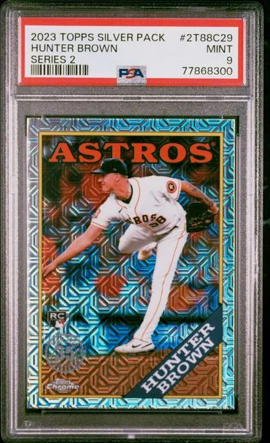 2023 Topps Chrome Promo Series 2 2T88C29 Hunter Brown Silver Pack #1988 card image