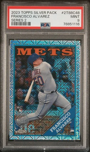 2023 Topps Chrome Promo Series 2 2T88C48 Francisco Alvarez Silver Pack #1988 card image