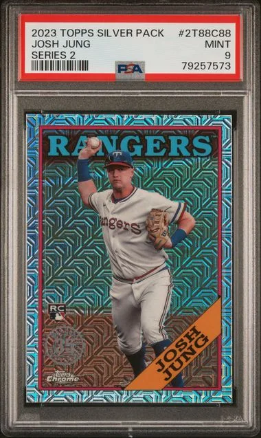 2023 Topps Chrome Promo Series 2 2T88C88 Josh Jung Silver Pack #1988 card image