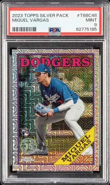 2023 Topps Chrome Promo T88C48 Miguel Vargas Silver Pack #1988 card image