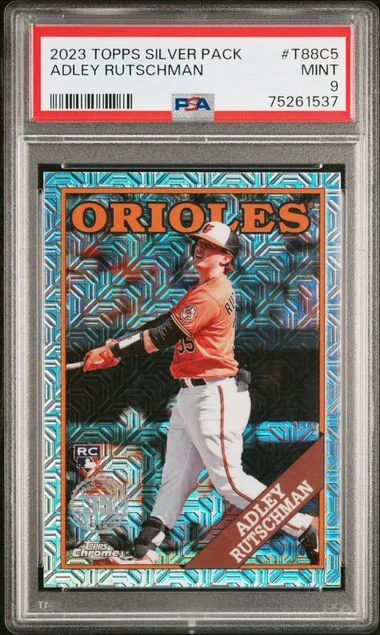 2023 Topps Chrome Promo T88C5 Adley Rutschman Silver Pack #1988 card image