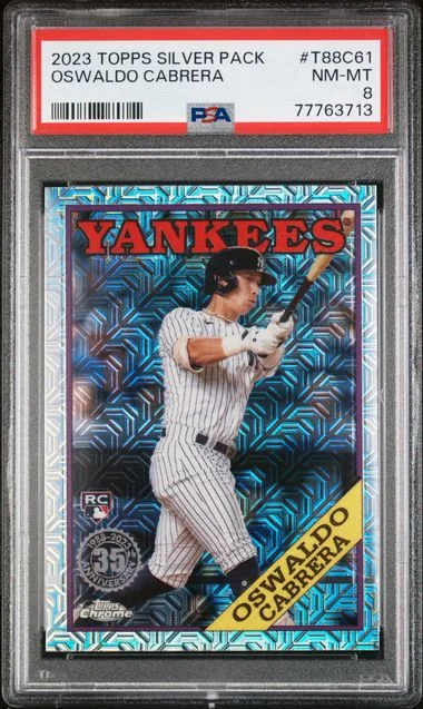 2023 Topps Chrome Promo T88C61 Oswaldo Cabrera Silver Pack #1988 card image