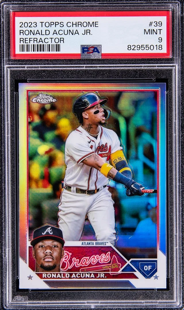 2023 Topps Chrome Ronald Acuna Jr. Sepia #39 card image