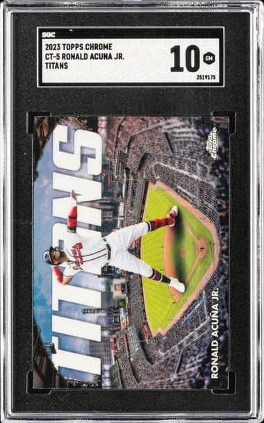 2023 Topps Chrome Ronald Acuna Jr. Titans #CT-5 card image