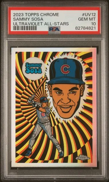 2023 Topps Chrome Sammy Sosa Ultraviolet All-Stars #UV12 card image