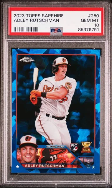 2023 Topps Chrome Sapphire Adley Rutschman #250 card image