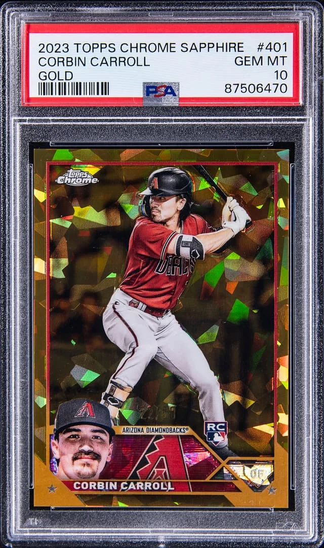 2023 Topps Chrome Sapphire Edition Corbin Carroll Gold #401 card image