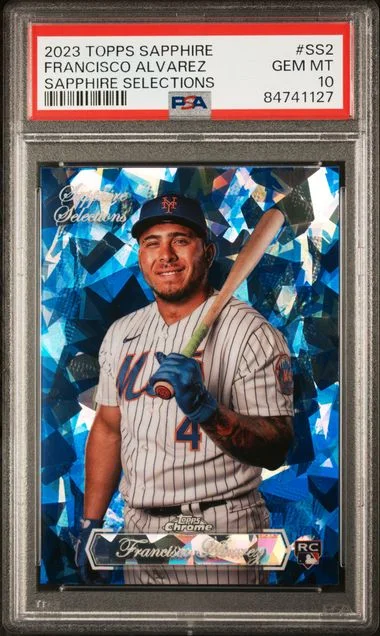 2023 Topps Chrome Sapphire Francisco Alvarez Sapphire Selections #SS2 card image