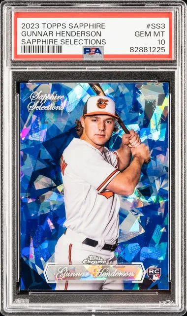 2023 Topps Chrome Sapphire Gunnar Henderson Sapphire Selections #Ss3 card image