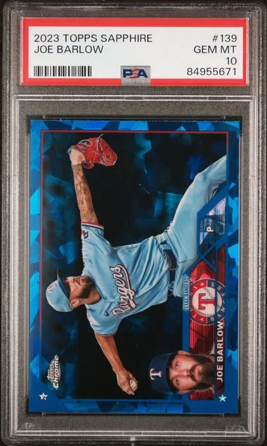 2023 Topps Chrome Sapphire Joe Barlow #139 card image