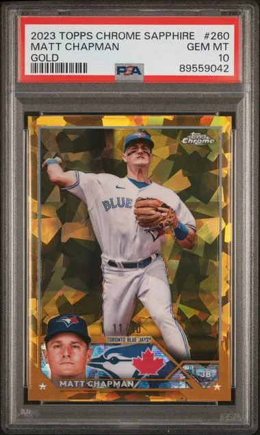 2023 Topps Chrome Sapphire Matt Chapman Gold #260 card image