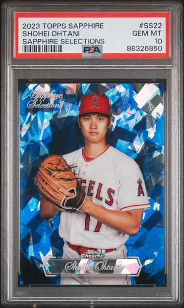 2023 Topps Chrome Sapphire Shohei Ohtani Sapphire Selections Update #SS22 card image