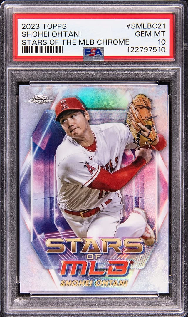 2023 Topps Chrome Shohei Ohtani Stars of The MLB #SMLBC-21 card image