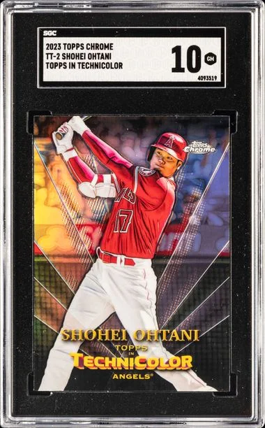 2023 Topps Chrome Shohei Ohtani Topps In Technicolor #Tt-2 card image