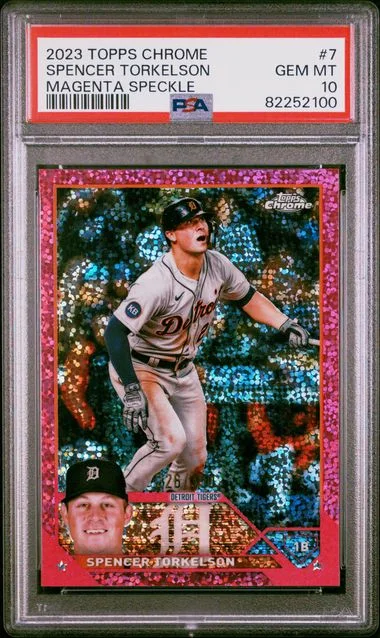 2023 Topps Chrome Spencer Torkelson Aqua #7 card image