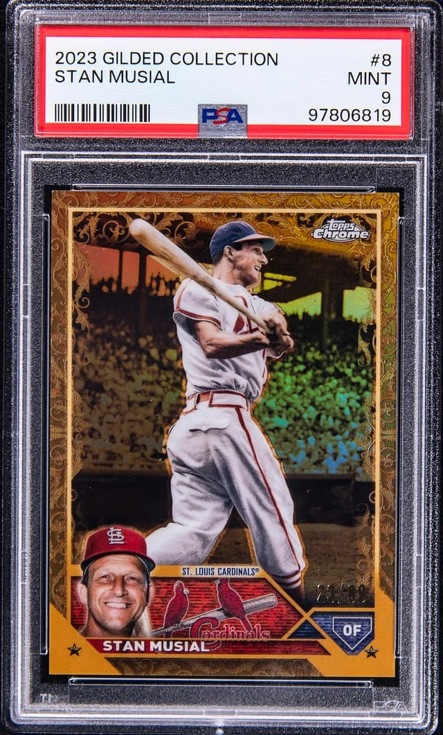 2023 Topps Chrome Stan Musial Gilded Collection #8 card image