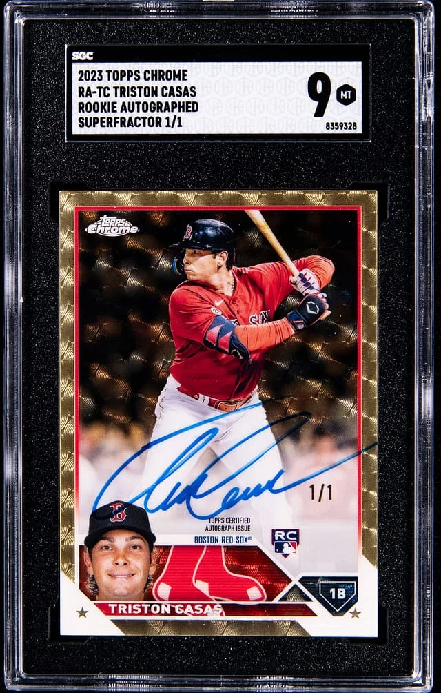 2023 Topps Chrome Triston Casas Autographs SuperFractor #RA-TC card image