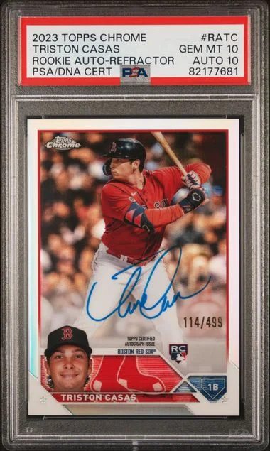 2023 Topps Chrome Triston Casas Autograph Refractor #RATC card image
