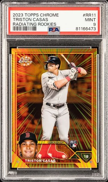 2023 Topps Chrome Triston Casas Radiating Rookies #Rr11 card image