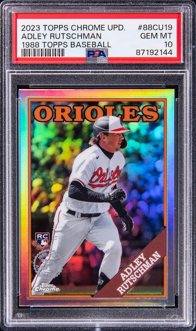 2023 Topps Chrome Update Adley Rutschman 1988 Topps Baseball #88CU-19 card image
