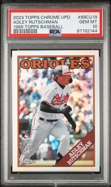 2023 Topps Chrome Update Adley Rutschman 1988 Topps Baseball #88CU19 card image