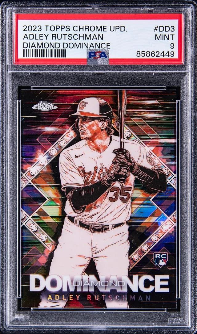 2023 Topps Chrome Update Adley Rutschman Diamond Dominance #DD3 card image