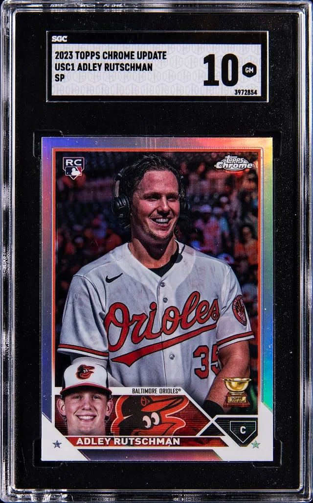 2023 Topps Chrome Update Adley Rutschman Magenta #USC1 card image