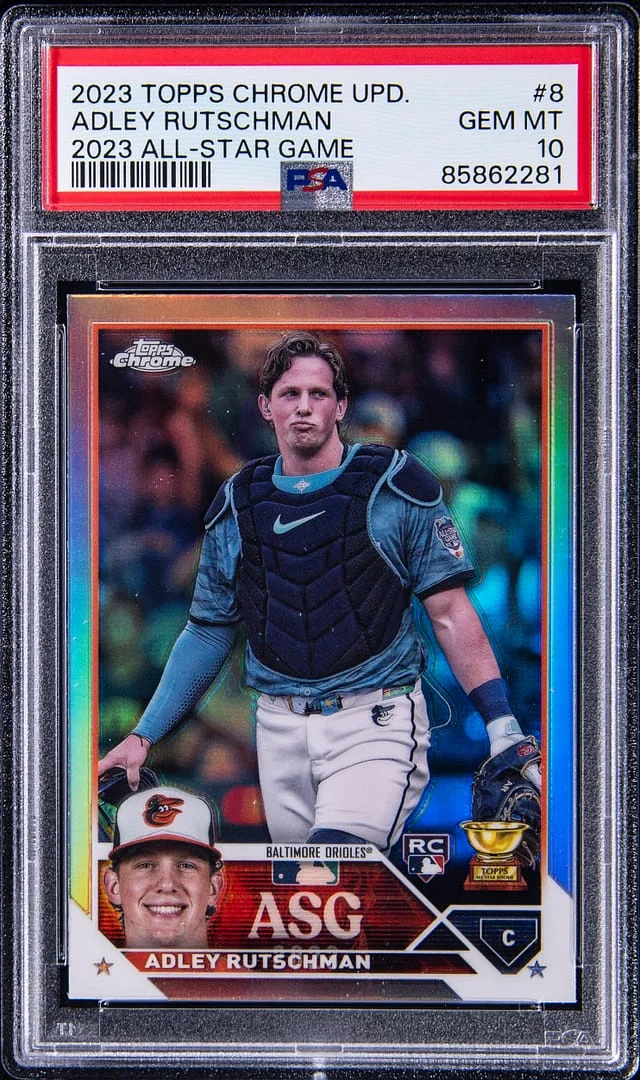2023 Topps Chrome Update Adley Rutschmann 2023 All-Star Game #8 card image