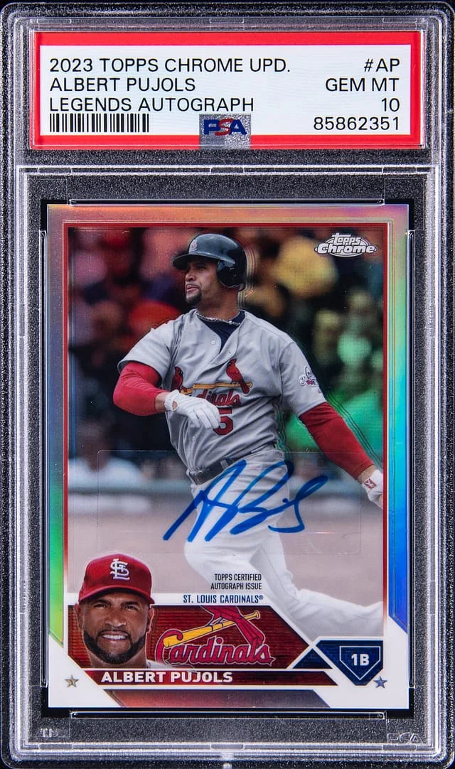 2023 Topps Chrome Update Albert Pujols Legends Autograph #AP card image
