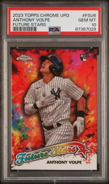 2023 Topps Chrome Update Anthony Volpe Future Stars #Fsu6 card image