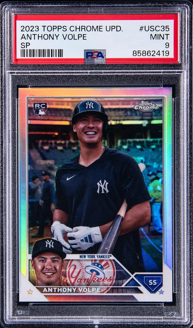2023 Topps Chrome Update Anthony Volpe SP #USC35 card image
