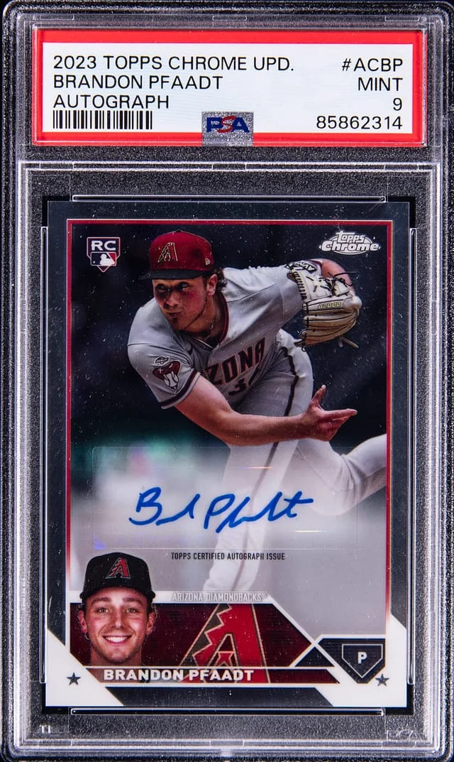 2023 Topps Chrome Update Brando Pfaadt Autograph #ACBP card image