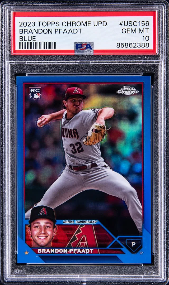 2023 Topps Chrome Update Brando Pfaadt Blue #USC156 card image