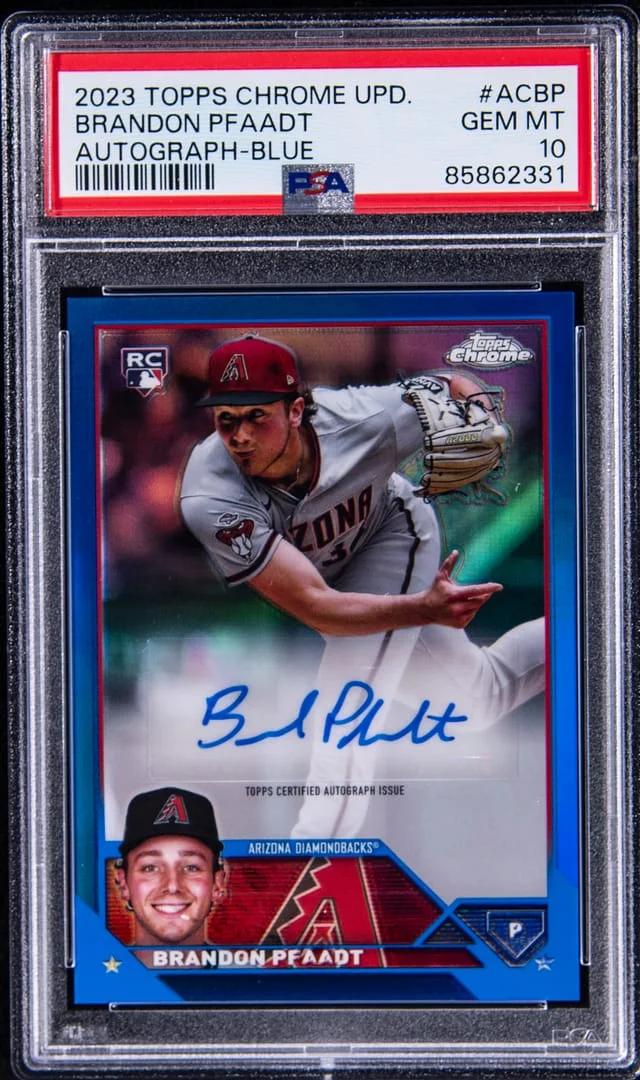 2023 Topps Chrome Update Brandon Pfaadt Autograph Refractor #ACBP card image