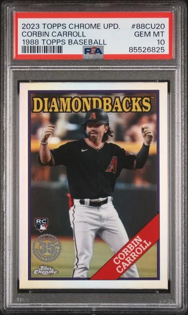 2023 Topps Chrome Update Corbin Carroll 1988 Topps Baseball #88CU-20 card image