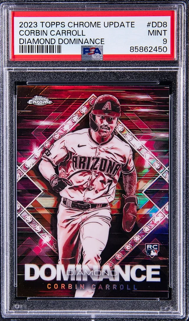2023 Topps Chrome Update Corbin Carroll Diamond Dominance #DD8 card image