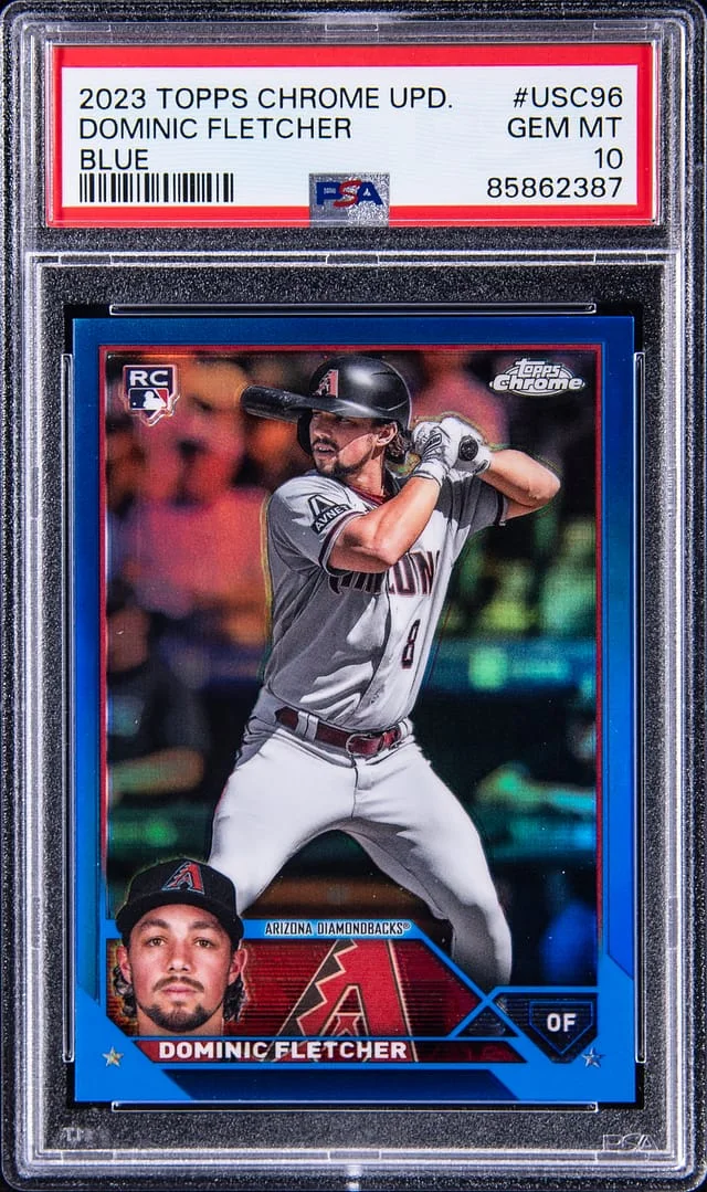 2023 Topps Chrome Update Dominic Fletcher Blue #USC96 card image