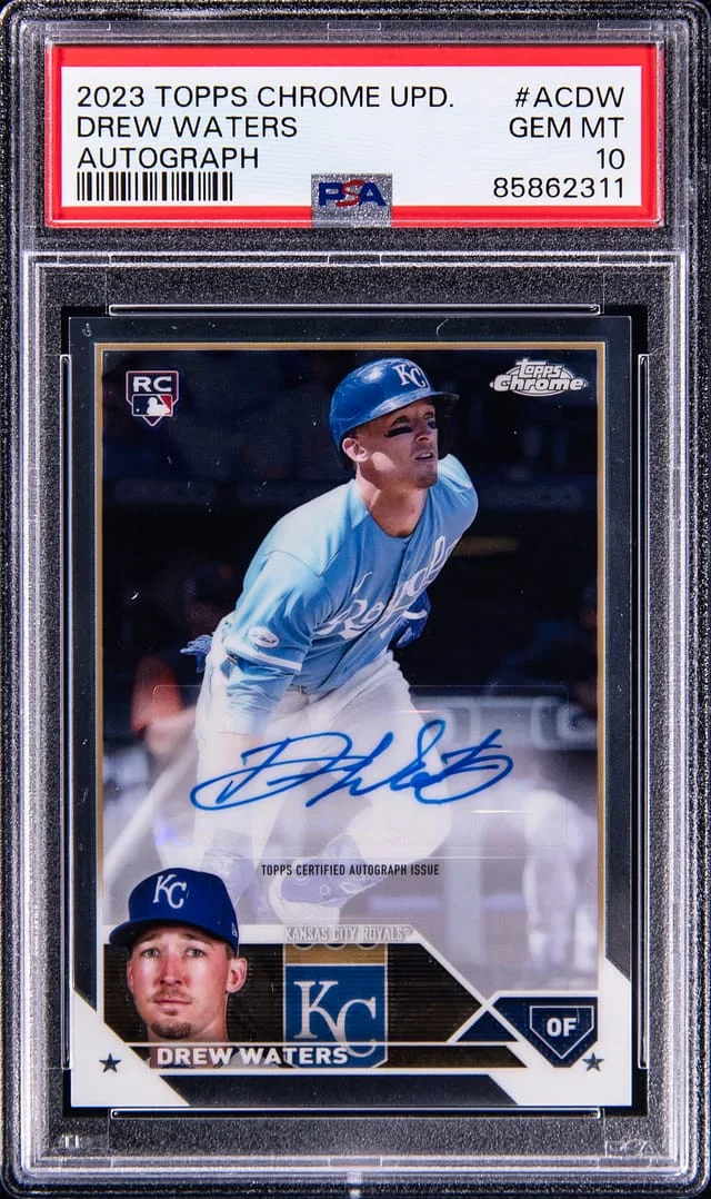 2023 Topps Chrome Update Drew Waters Autograph #ACDW card image