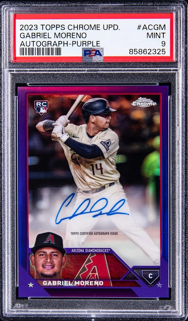 2023 Topps Chrome Update Gabriel Moreno Autograph Gold #ACGM card image