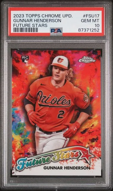 2023 Topps Chrome Update Gunnar Henderson Future Stars #FSU17 card image