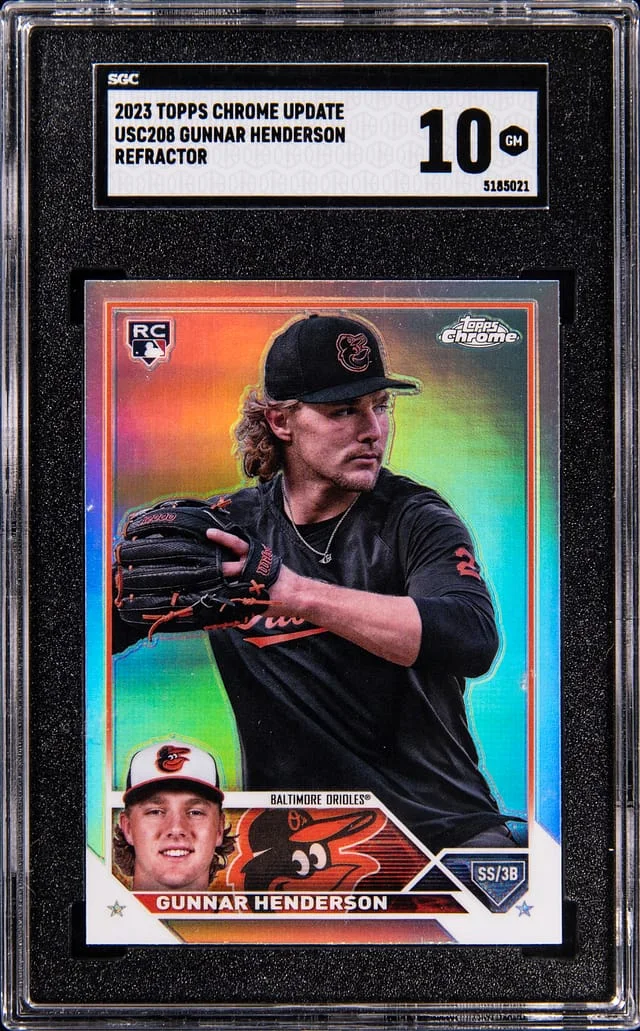 2023 Topps Chrome Update Gunnar Henderson Refractor #USC208 card image